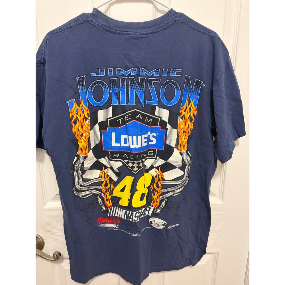 Jimmie Johnson Lowe’s racing team tshirt-2005-size large-Preowned